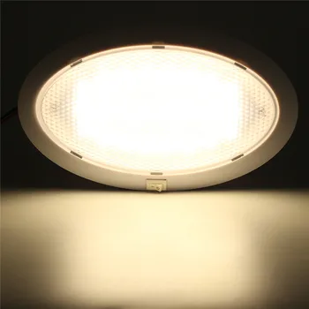 1Pcs 4.2 W LED Avto Notranje Svetlobe Krožne Kristalno Streho Stropne Luči za Prikolico/RV/Avto