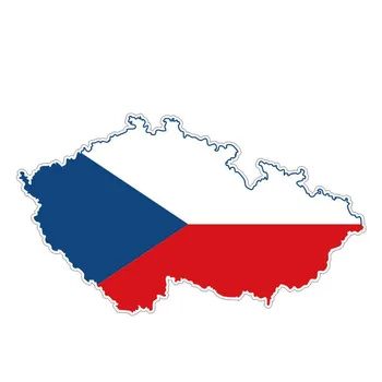 15 CM*9 CM za Osebnost češka Zemljevid Zastava Avto Nalepke Kolo Avto Nalepke Caraccessories Dekoracijo