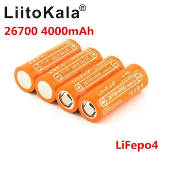 LiitoKala Lii-40E Lifepo4 26700 3.2 proti 4000 mah polnilne baterije accu litijeve celice z visoko zmogljivostjo 10A pilas diy pack mod igrače