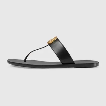 2020 Novo priljubljeno luksuzne blagovne znamke oblikovalec modnih ženskih čevljev, ki ravno sandali in natikači za prosti čas plaži prostem flip-flops