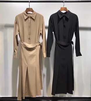 2019 ženske ženske dveh kosov, dolg rokav obleka