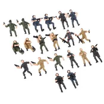 1:75 Plastičnih Vojaške Model Vojaki Scene Model Številke Ljudi, Otroci Igrače