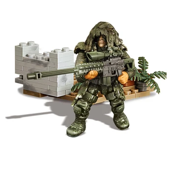 Sodobne vojaške Sirius Commando HawkEye Ostrostrelec vojske figuric gradnik zbrati mega opeke igrače za fante darila