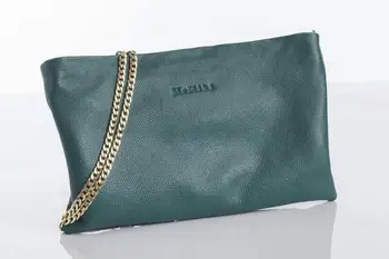 Blagovne znamke MeMiki ženske pravega usnja torbici verige priložnostne toe obleko torba visoke kakovosti 32 cm