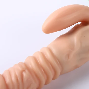 Sex Igrače 12 Vibracijska Frekvenca Ogrevanje Thrusting Vodoodporni Vibrator za G-spot Klitoris Stimulator Vagina Masaža Dildo za Ženske