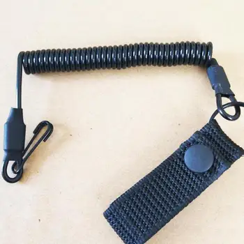 Taktično Anti-Izgubil Elastična Vrvica za opaljivanje tega Vrv Vojaške Pomlad Varnostni Pas Pištolo Vrv za Key Ring Verige Svetilka Lovski Pribor