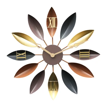 Sredozemlje dnevna soba stenske ure kovanega železa preprosto utišati dekorativni tabela Sodobne ustvarjalne ura modna Evropske ura