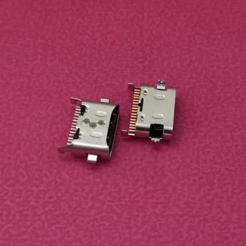 100 kozarcev/veliko Mikro USB Polnjenje prek kabla USB Vrata Jack vtičnico za polnilnik Priključek Za Samsung dock A20S A207F A 20S A20 S