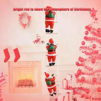 Božič Santa Claus Plezanje Po Stopnicah Christmas Tree Okraski Novo Leto Okras Božiček Darilo Dekor Božič, Ki Visi Z Stopnice