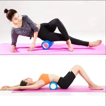 Rodillo masaje mišične cilindro par deporte joga, fitnes bloque de joga masajeador de espalda rulo pilates par entrenamiento