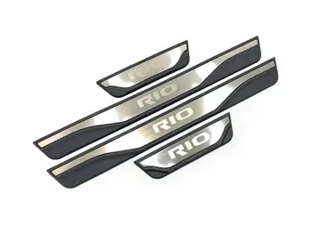 Za KIA RIO-2019 2020 EU RIO X-Line Vrata Polico Izvažajo Ploščo Trim iz Nerjavečega Jekla Dobrodošli Pedal Stražar Avto Styling Dodatki