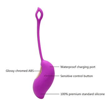 IKOKY USB Polnilne Vibracijsko Jajce Brezžični Daljinski upravljalnik Vaginalne Tesen Uresničevanje G-Spot Massager Sex Igrače za Ženske