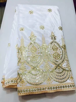 VROČE PRODAJO visoko kakovostnih modnih afriške žamet čipke tkanine za Poročno Obleko Bele žametne tkanine za lady krpo šivanje