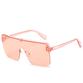 Nov Kvadratni Prevelik sončna Očala Moških 2020 Plus Velikost sončne Očala Ženske Veliko Semi-Rimless Ženska Očala UV400 Gafas Del Sol Mujer