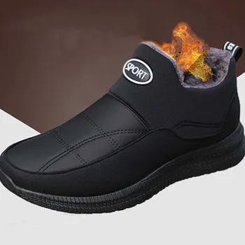 2021 Zimski Škornji Moški Toplo Nepremočljiva Moški Čevlji Škornji Kakovosti Toplo, Sneg Škornji Moški Modni Škornji Chaussure Homme