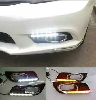 Struženje Signal slog Rele 12V Avtomobilska LED DRL Dnevnih Luči Pribor z Meglo Lučka, Prevleke Za Honda Civic 9. 2012 2013