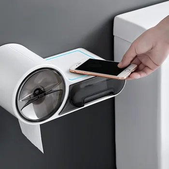 Nepremočljiva Toaletni Papir Držalo Za Ustvarjalno Tkiva Razpršilnik Za Kopalnico Prenosni Toaletni Papir Roll Imetnik Škatla Za Shranjevanje