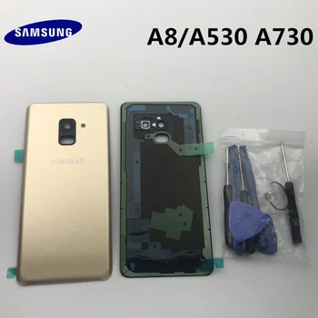 Originalni Samsung Galaxy A8 A530 A8+plus A730 Baterije Hrbtni Pokrovček Vrata Stanovanja Nadomestne Dele+Kamera Steklo Okvir+orodja