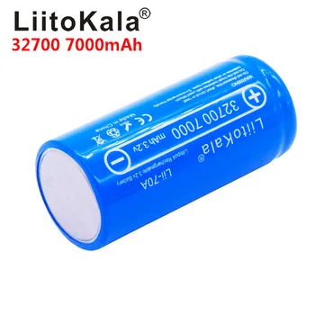10pcs LiitoKala 32700 lifepo4 celice 7000 mah 3.2 Proti baterija za ponovno polnjenje z ravno vrh LiFePO4 za svetilko 32700 baterije 6500