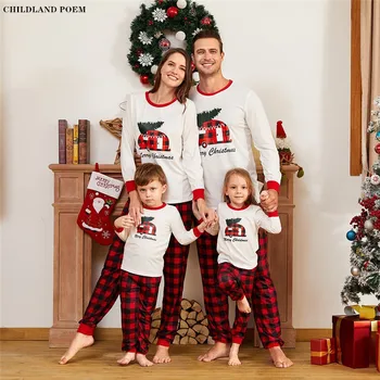 2020 Družino Božični Pižamo Družino Ujemanja Obleke Pižamo Določa Ženske, Moške, Otroške Otroci Družino Ujemanje Oblačila Oblačila Sleepwear