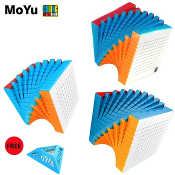 MoYu Meilong 12x12 11x11 10x10 Magic Cube CubingClassroom Meilong Puzzle Stickerless nalepke Meilong otroci baby kocka