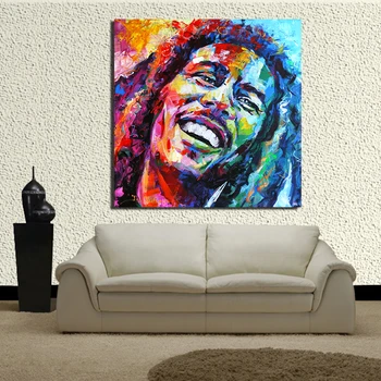 JQHYART Bob Marley Portret Oljna slika, Akril Na Platno Umetniške grafike Za Dnevna Soba Dekoracijo Doma Ni Uokvirjena