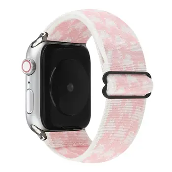 Nastavljiv Solo Zanke Watch Band za Apple Gledati Serije 6 SE 5 4 3 Correa Najlon 38 40 42 44 iwatch Traku Športnih Zapestje Pas.