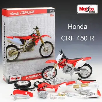Maisto 1/12 1:12 Lestvici Honda CRF 450 R Off Road Motokros Motocikel Sklop Zaslona Zbirateljske Modeli Otrok Fantje Otrok Igrača