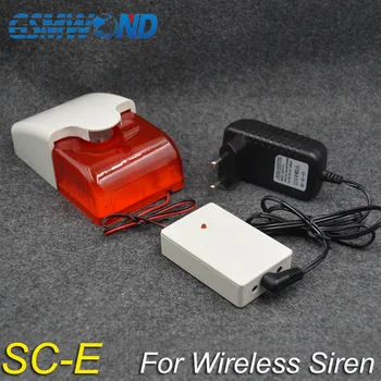Brezžična Bliskavica Strobe Sireno Za GSM Alarmni Sistem 433MHz, brezžični alarmni sistem, policijske sirene,podporo 100 brezžični detektorji,