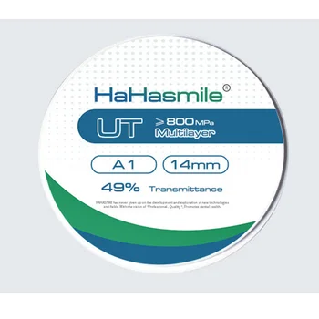 HaHasmile UT-Pex-98-A1 Laboratorio Zobni Za Sprednjo In Spodnjega Mostu In Furnir, 6 Plasti Večplastne Barve