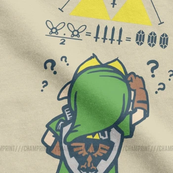Moški The Legend Of Zelda Povezavo Do Matematike T Srajce Igre Bombaž Obleke Kul Kratek Rokav Tees Nov Prihod T-Majice