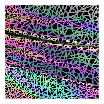 50 cm*150 cm Pisane reflektivni tkanine, Tiskane tkanine Svetlobna krpo Pisane Simfonični Noctilucent Geometrijske oblike na debelo