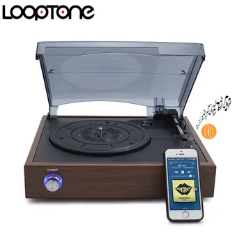 LoopTone 33/45/78 vrt. / MIN Bluetooth Gramofon Igralcev Za Vinyl LP Snemanje Phono Predvajalnik vgrajeni Zvočniki Line-out AC110~130&220~240 V