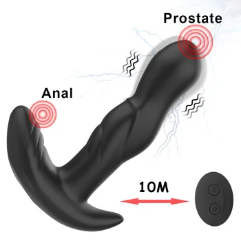 Sex Igrača Za Moške 360-Stopinjski Zasuk Prostate Massager G-Spot Stimulacije Moški Masturbator Z Vibriranjem Butt Plug Analni Čep, Vibrator