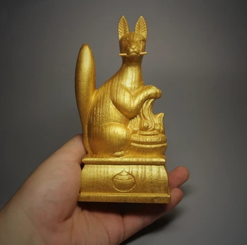 Kafra Lesa Inari Okami Bog Fox Srečen Messenger Mitologije Kip Bude Šintoistični Kiparstvo Doma Dekor