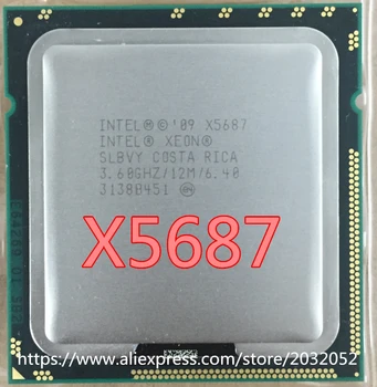 Intel Xeon X5687 procesor (3.6 GHz/12 MB/s, 4 jedra/Socket 1366/6.4 GT/s QPI)Originalni Server CPU brezplačna dostava