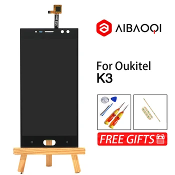AiBaoQi Novo Izvirno 5.5 palčni Zaslon na Dotik+1920x1080 LCD Zaslon+Okvir Skupščine Zamenjava Za Oukitel K3 Android Telefon 7.0