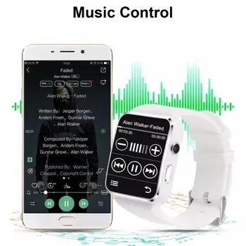 X6 Pametno uro S Kamero KARTICE TF Kartice Pedometer Fitnes Tracker Bluetooth Ure Za Android IOS Huawei Telefon Xiaomi Watch