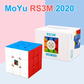 Moyu RS3M 2020 Magnetni RS3M 3*3 Čarobni Uganke, Hitrost Kocka Magneti Kocka 3x3 Stickerless Igrače Za Otroke