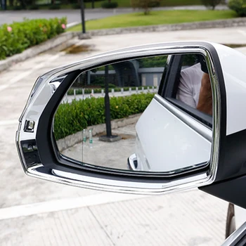 CARMANGO Avto Oprema Chrome Strani Rearview Mirror Vizir Zaščitnik Pokrov, Okvir Nalepke za Dekoracijo za Audi Q5 DV 2017-2020