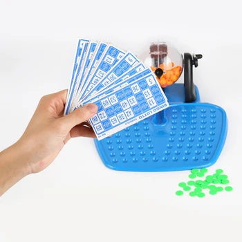 Klasične Velike Bingo Lotto Igra Rotacijski Kletko Družini Stranka Zabavna Igrača Za Otroke