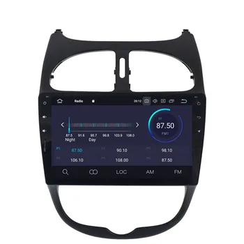 PX5 Android 9.0 4+32GB Avto Ne, DVD Player, radio, auto ZA Peugeot 206 2000-2016 Ibiza GPS Navigacija z Zrcaljenje povezavo wifi