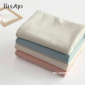 Buulqo Stretchy natisnjeni Lep polka pike baby bombaža, pletene tkanine DIY šivanje baby bombaž jersey tkanine za oblačila 50*180 cm