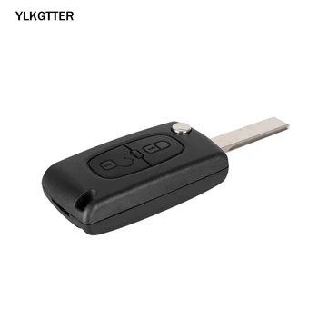 YLKGTTER 2 Gumbi Daljinskega Vstop brez ključa Tipko Obleko za Peugeot 207 208 307 308 408 Partner CE0536 Model HU83/VA2 Rezilo VPRAŠATI Signal