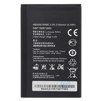 Original antirr HB505076RBC Li-ion baterijo telefona Za Huawei G606 G610 G610S G700 G710 G716 A199 C8815 Y600D-U00 Y610 Y3 ii