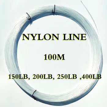 100m Težka najlon leader skladu 150LB/200LB/250LG/400LB morju linije super močne črte