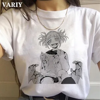 Moj Junak Univerzami Harajuku Kawaii Himiko skorpion, no toga Print Majica s kratkimi rokavi Ženske japonski T-shirt Ullzang anime 90. letih grafični ženske Tees vrhovi