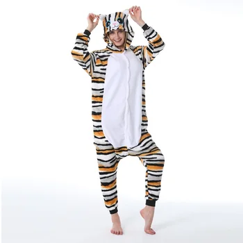 Ženske pižame Pozimi pijama Šiv samorog panda Mačka otroci Najstnik Sleepwear Nastavite Kigurumi obleke za Otroke, Odrasle, Moške, Ženske