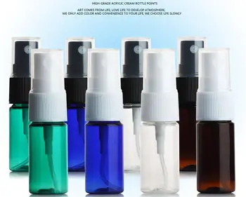 50pcs/veliko,PET 10 ML Spray Steklenico,Majhne Plastične Kozmetične Parfum Posodo Z Meglo Razpršilo,Prazne Ličila Sub-stekleničenje