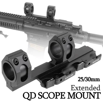 25 mm 30 mm Podaljša QD Samodejno Zaklepanje Airgun Puška Področje uporabe Mount Baze Taktično Airsoft 20 mm Weaver Picatinny Železniškega Lovski Pribor